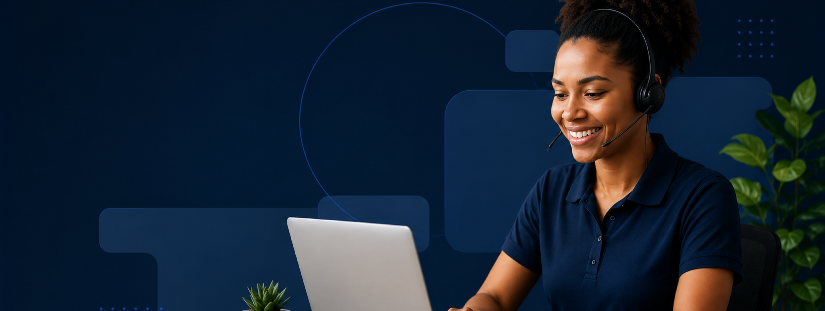 Pinnavon customer support agent at work